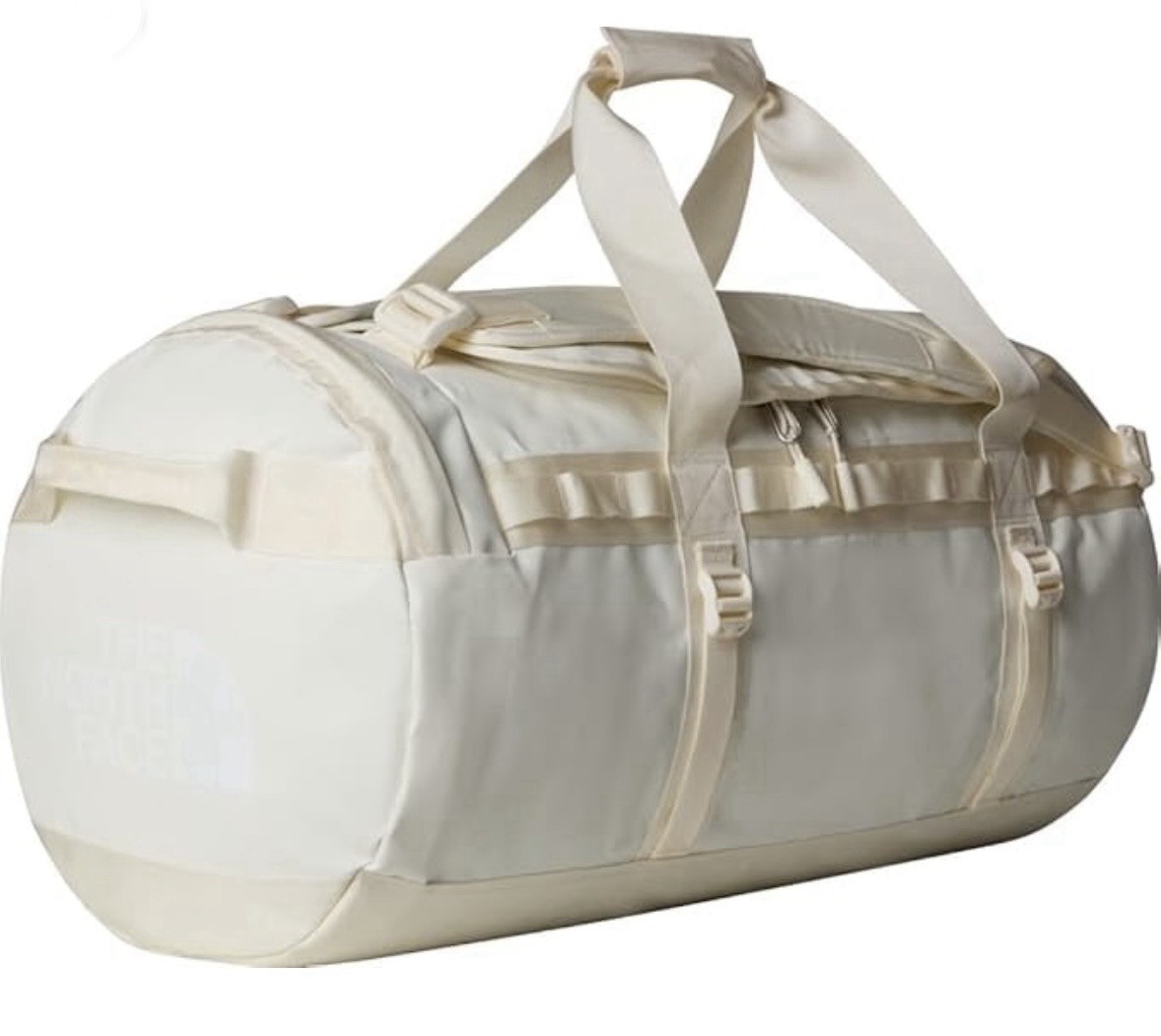 The North Face Base Camp Duffel White Dune Size S 50L Brand New