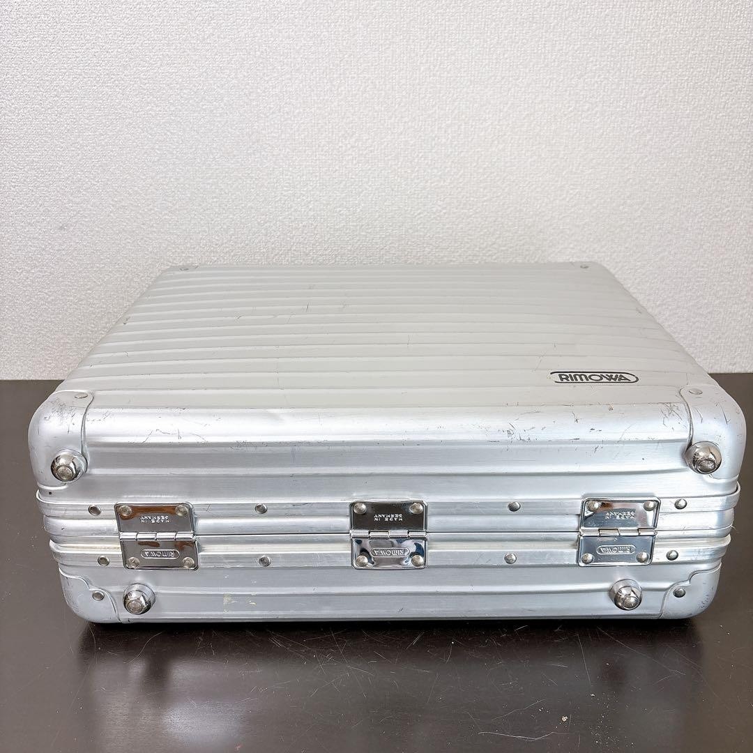 Rimowa Topas Briefcase Attache Case Silver 46×36×18cm