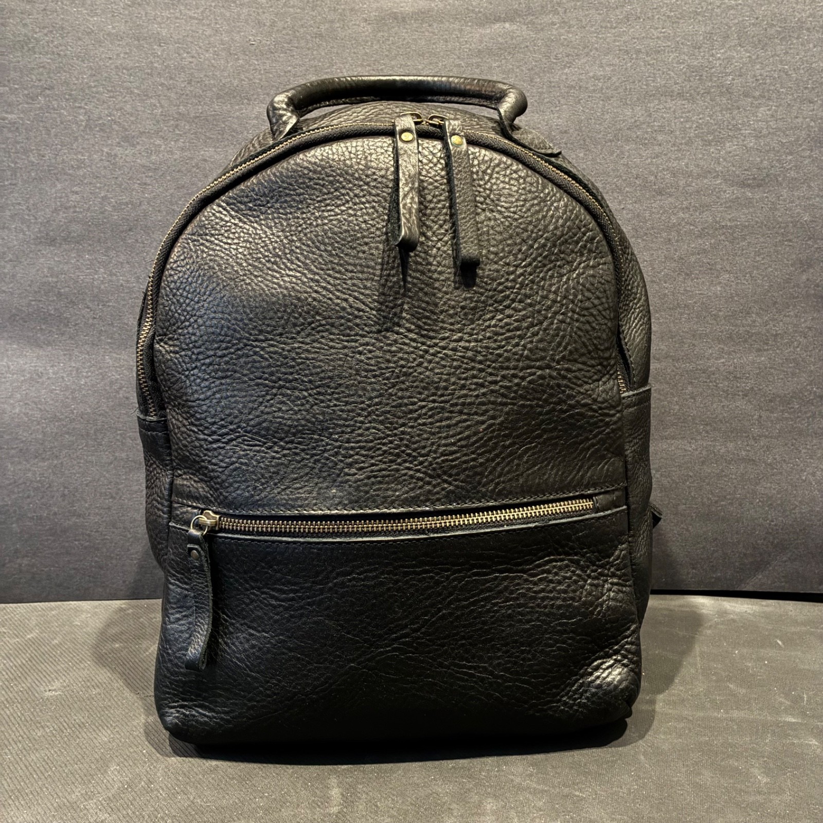 Duluth Trading Company Lifetime Leather Backpack Black New MSRP $220
