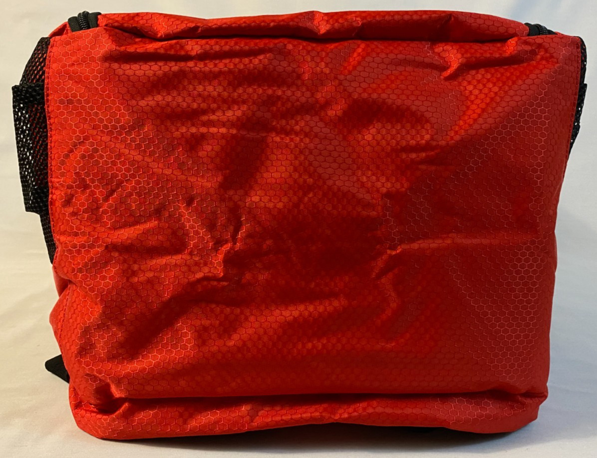 Zoea Red Sports Gear Backpack Large Multi-Pocket Travel School Gym Bag New