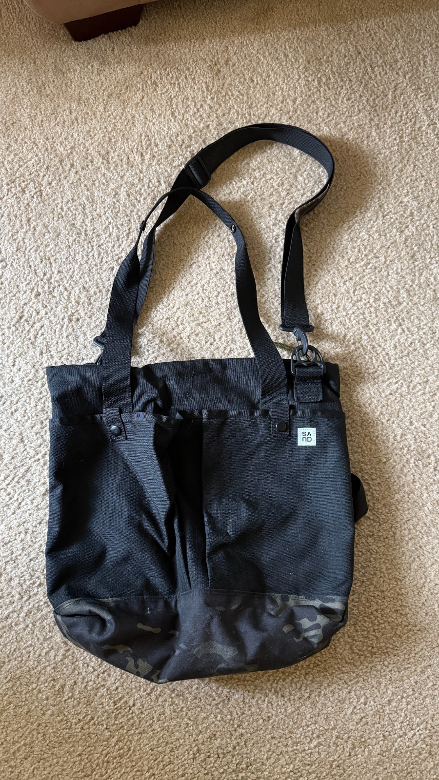 Sand Outdoor Goods – Utility Tote – Black, Camo