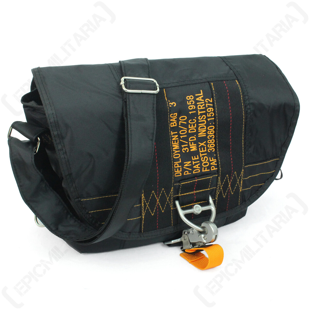 USAF United States Black Paratroopers Air Force Satchel Bag – New