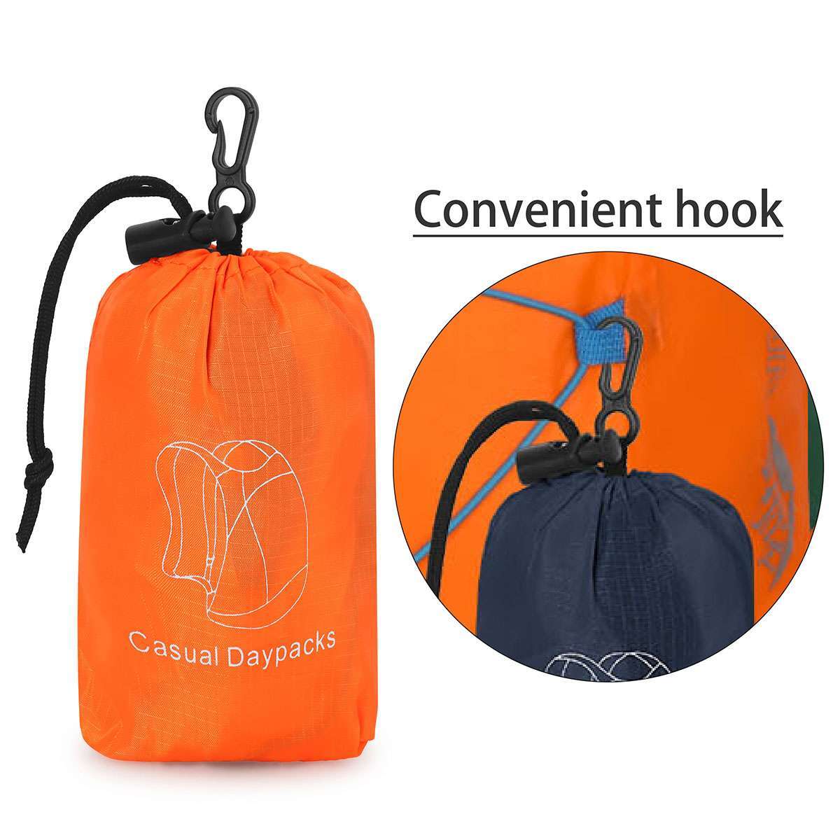 Ultra Lightweight Waterproof Foldable Backpack Bag Rucksack Shoulder Outdoor Gym