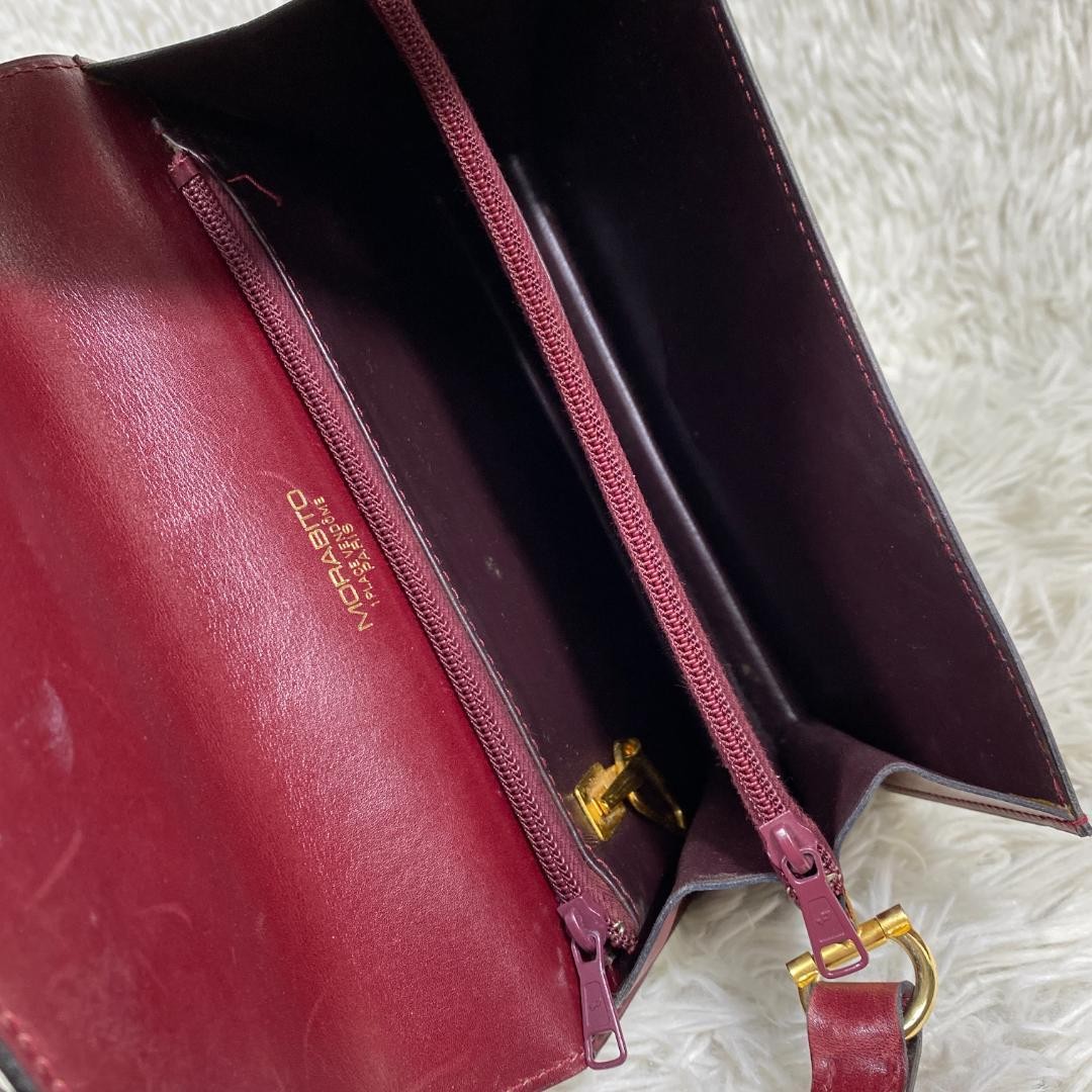 Morabito Shoulder Bag Women’s Leather 15cm x 21.5cm Slim Crossbody Purse