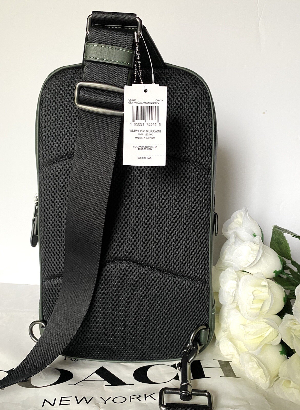 NWT Coach Westway Pack In Colorblock Signature Canvas With Coach Patch CE522
