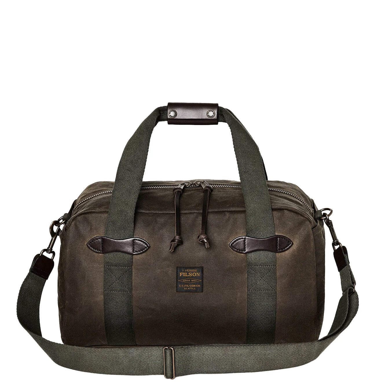 Filson Tin Cloth Small Duffle Bag Otter Green