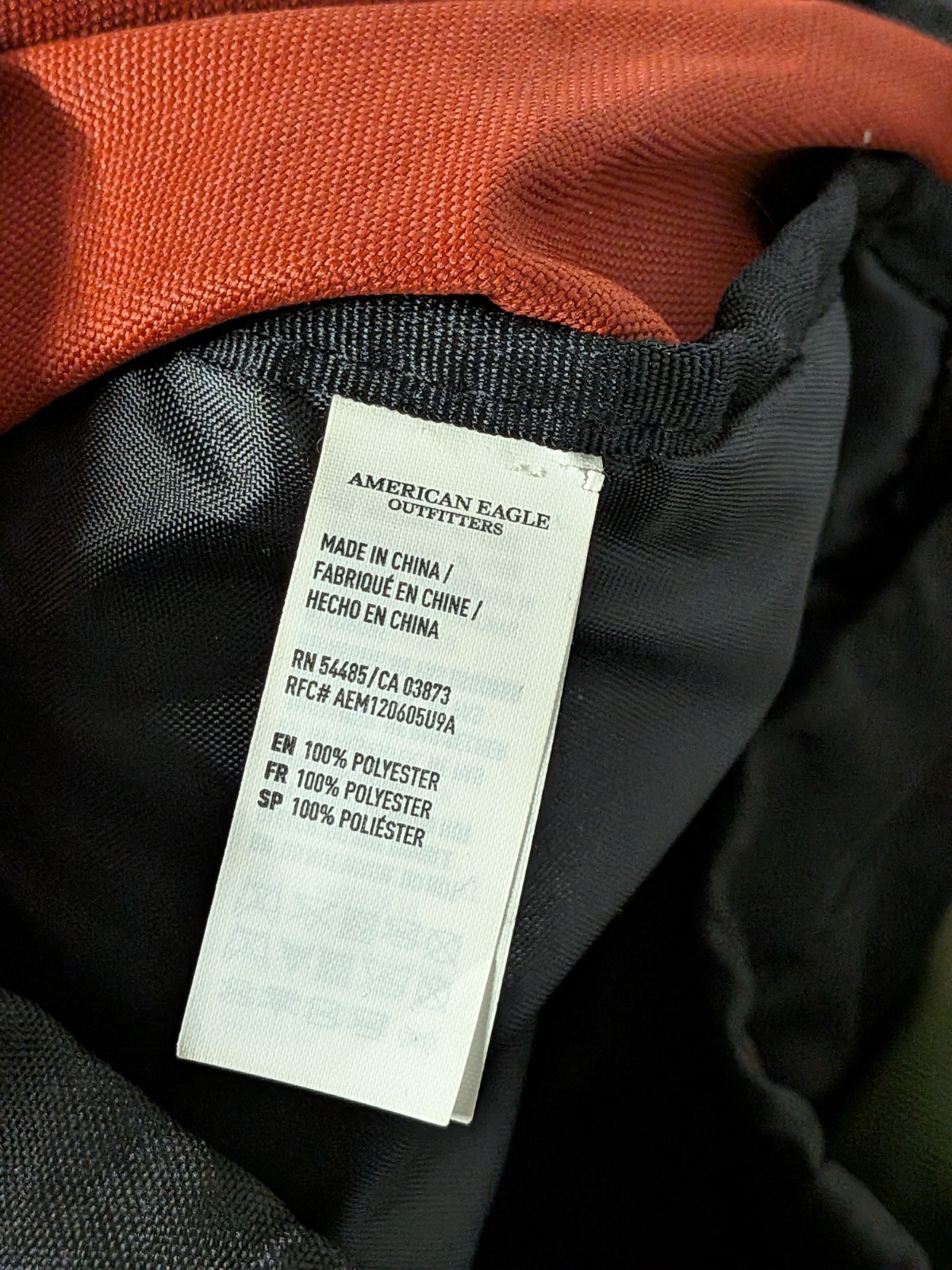 American Eagle Outfitters Hiking Backpack Multicolor Top Load AEO 2015 Retro