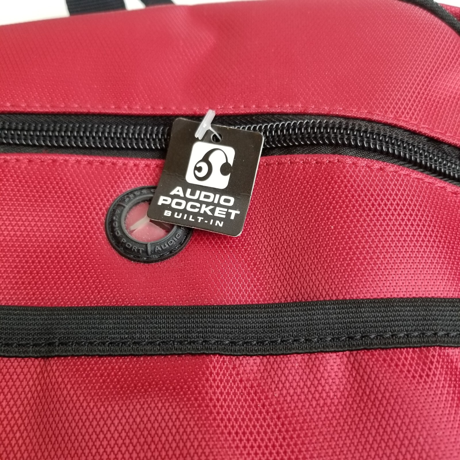 OGIO Backpack Leinenkugels Red Black Audio Pocket Tech Travel College School NEW