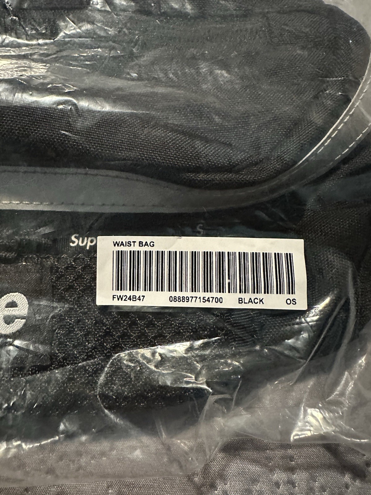 New in Bag Supreme Waist Bag (FW24) Black