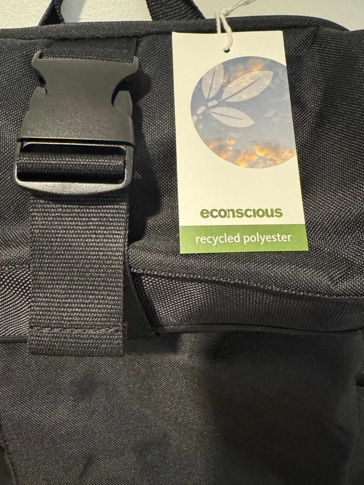 EConscious Rolltop Backpack Black NEW