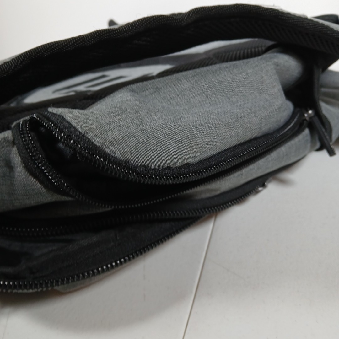 Travis Mathew The Go Laptop Backpack Gray Fleece Lined 12.5″x19.5″x6″ “Hole”