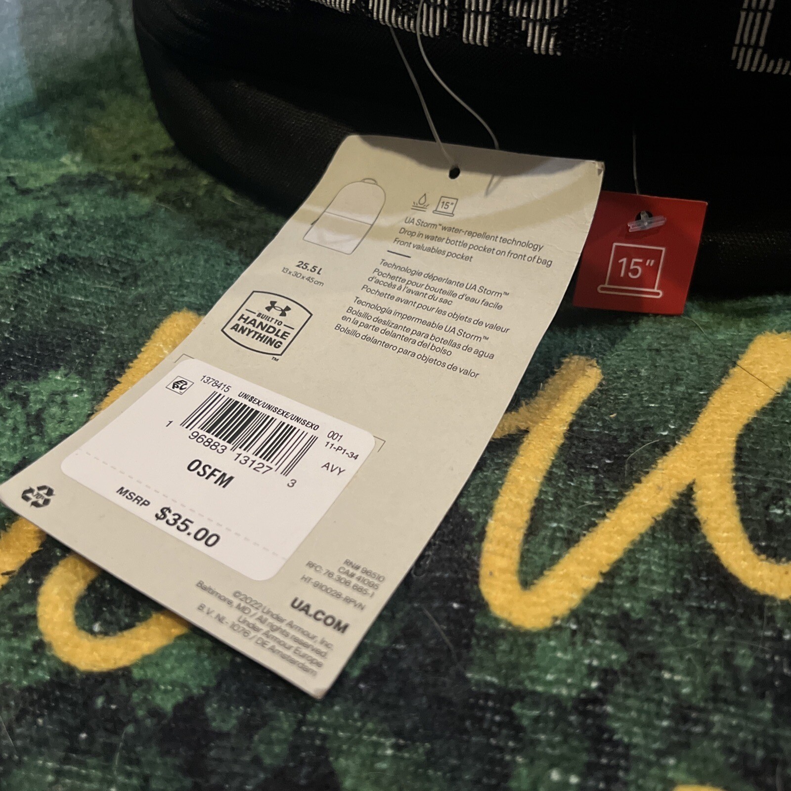 UNDER ARMOUR – KNAPSACK – NEWEST ONE GOT DIRECTLY FROM UA – New With Tags