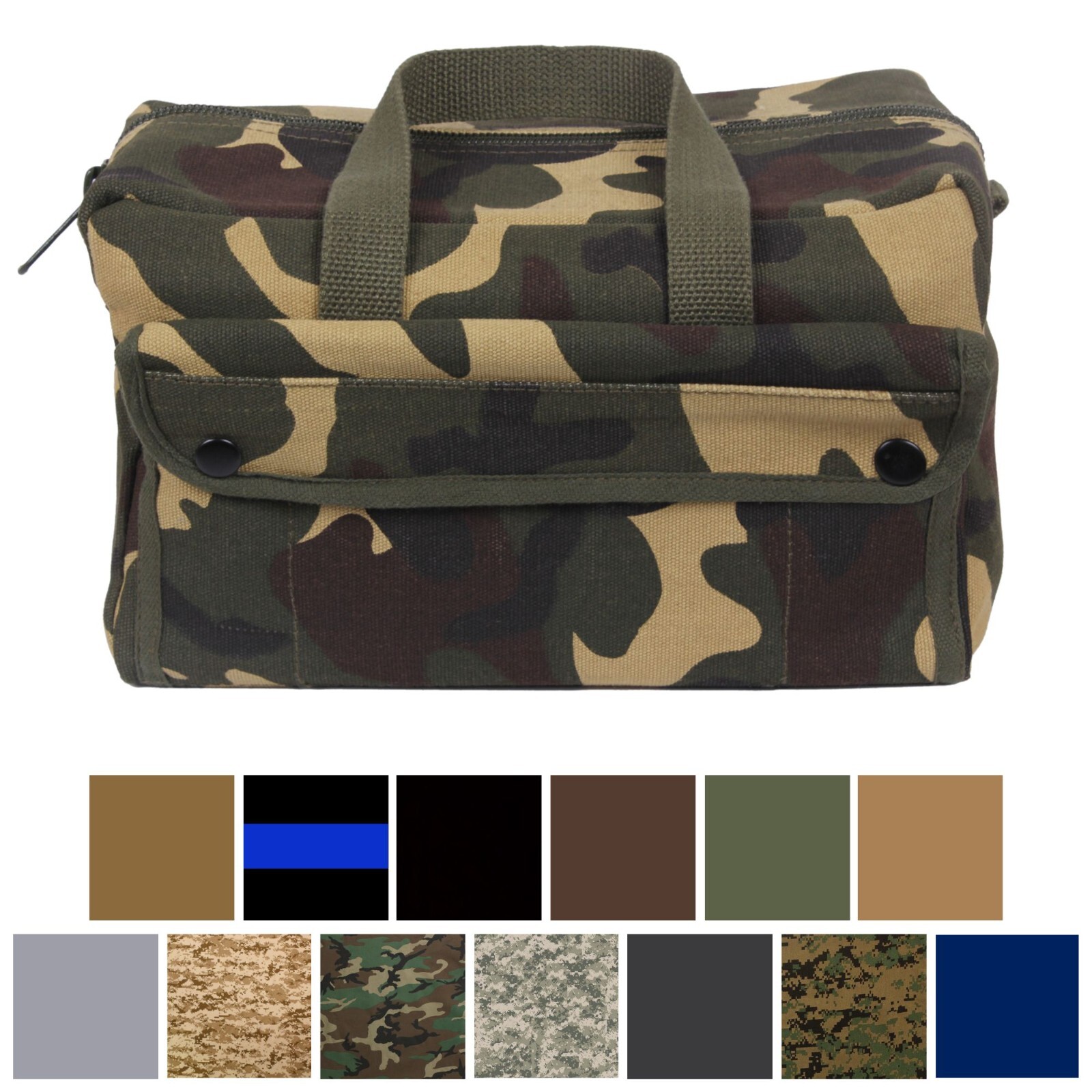 Heavy Duty Canvas Tool Bag Carry Supplies Mechanics Work Tactical 11″ x 7″ x 6″