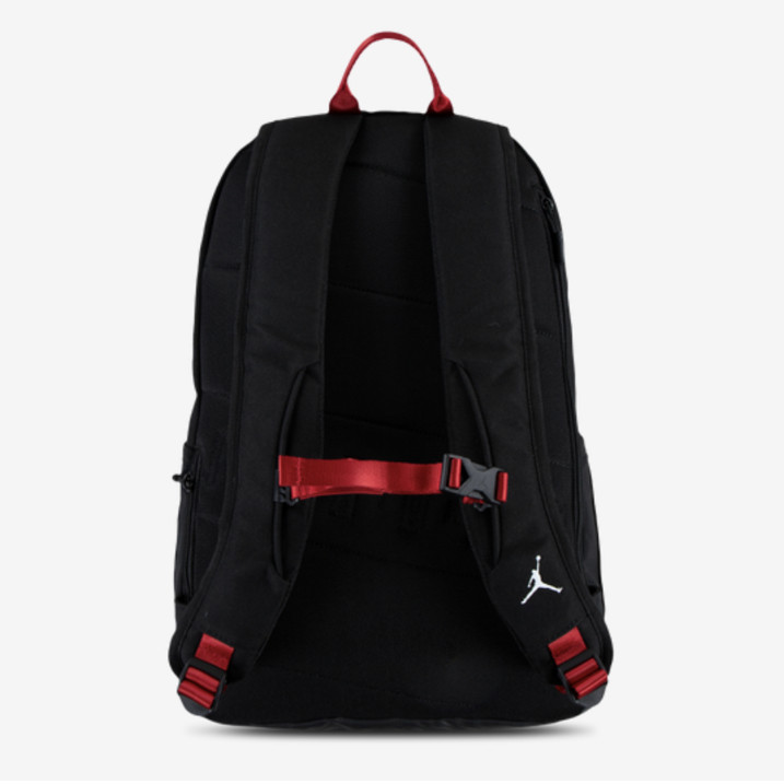 Patrol Backpack Black White Red 29L Laptop School Travel Bag