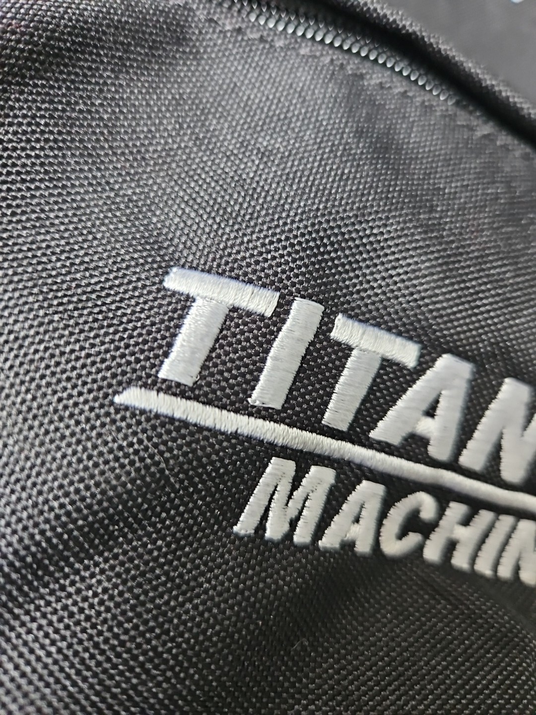 Carhartt Classic Backpack Black Titan Machinery Stitched Logo