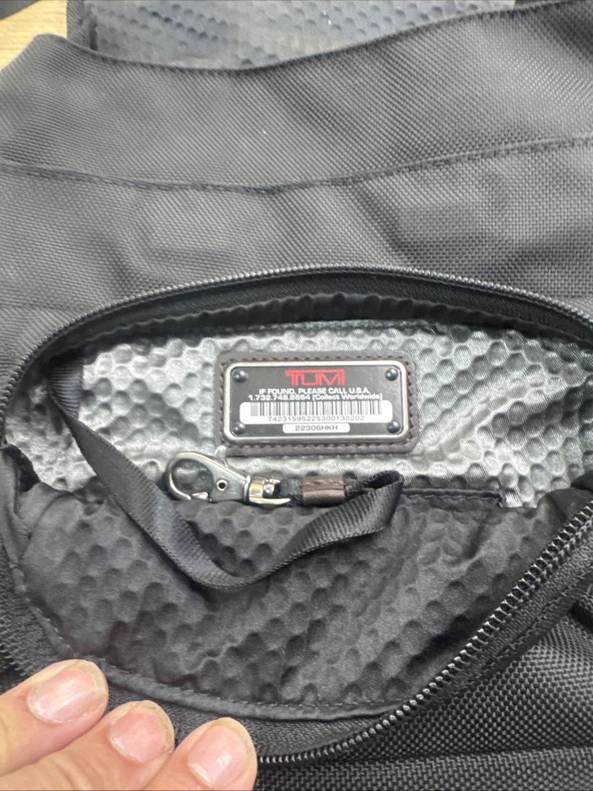 Tumi 22306HKH Alpha Bravo Barstow Crossbody Shoulder Bag Nylon Leather Magnetic