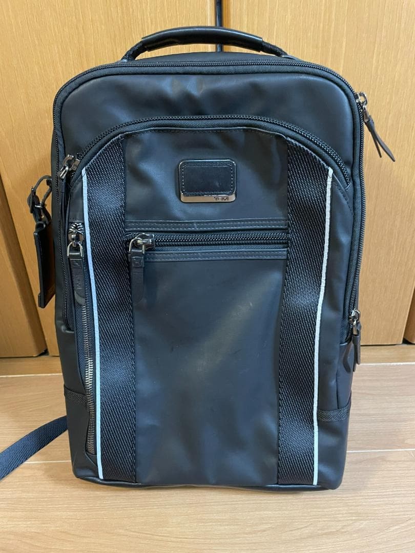 Tumi Alpha Bravo Davis Slim Business Backpack Coated Canvas 42cm