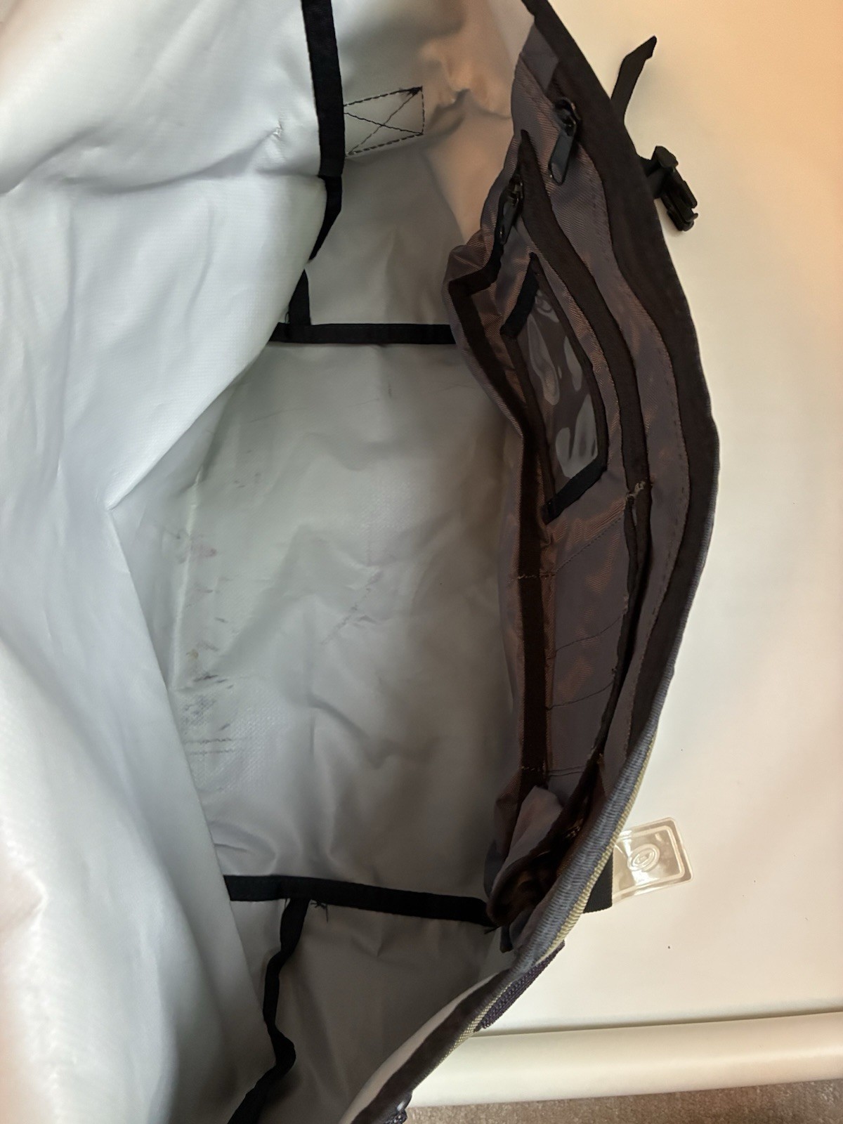 Timbuk2 Classic Messenger Bag Large 19x15x5 Crossbody Microsoft olive orange