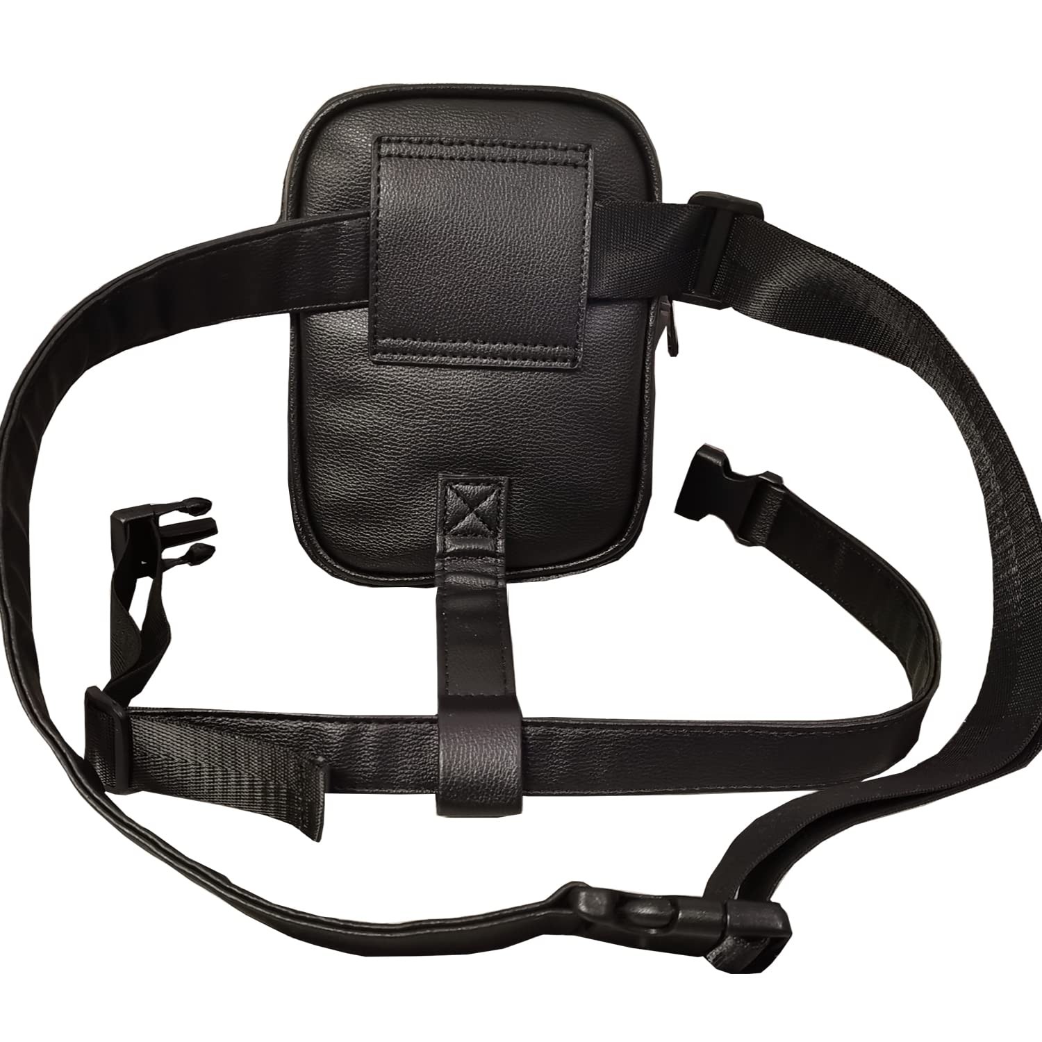 Leg Harness Bag for Women – Synthetic Leather Thigh Pouch Hip Fanny Pack Black