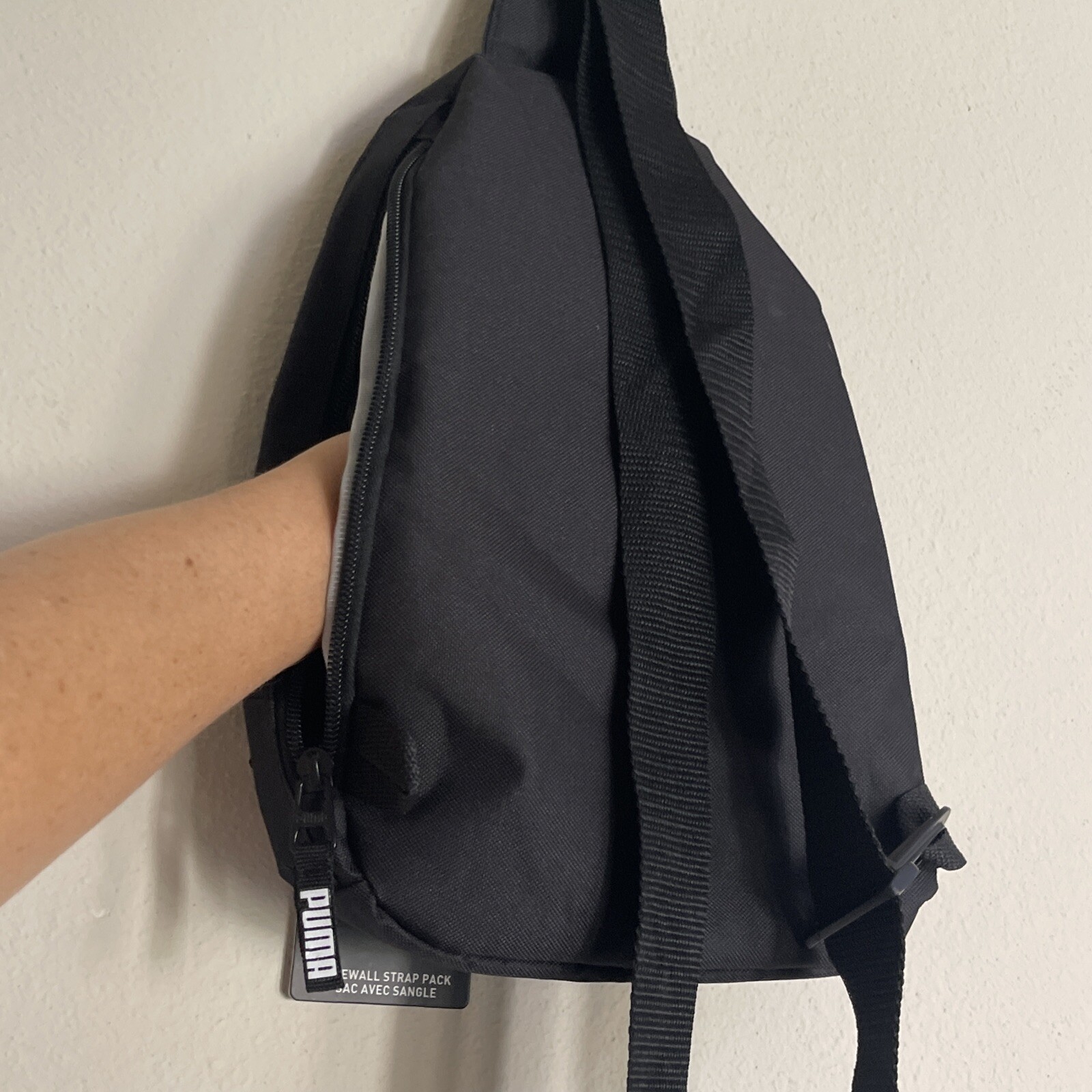 PUMA STRAP BACKPACK multiple Zip Pockets Sling Bag Sidewall Strap New With Tags!