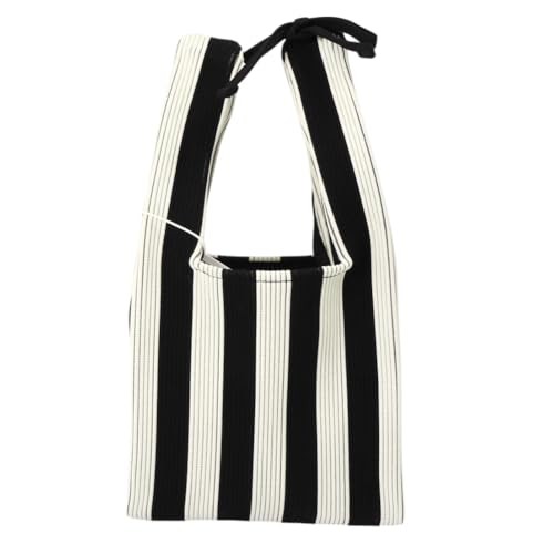 [Marimekko] Handbag Knit Mini Tote Merilosvò Shoulder Bag Knit Material Stripe