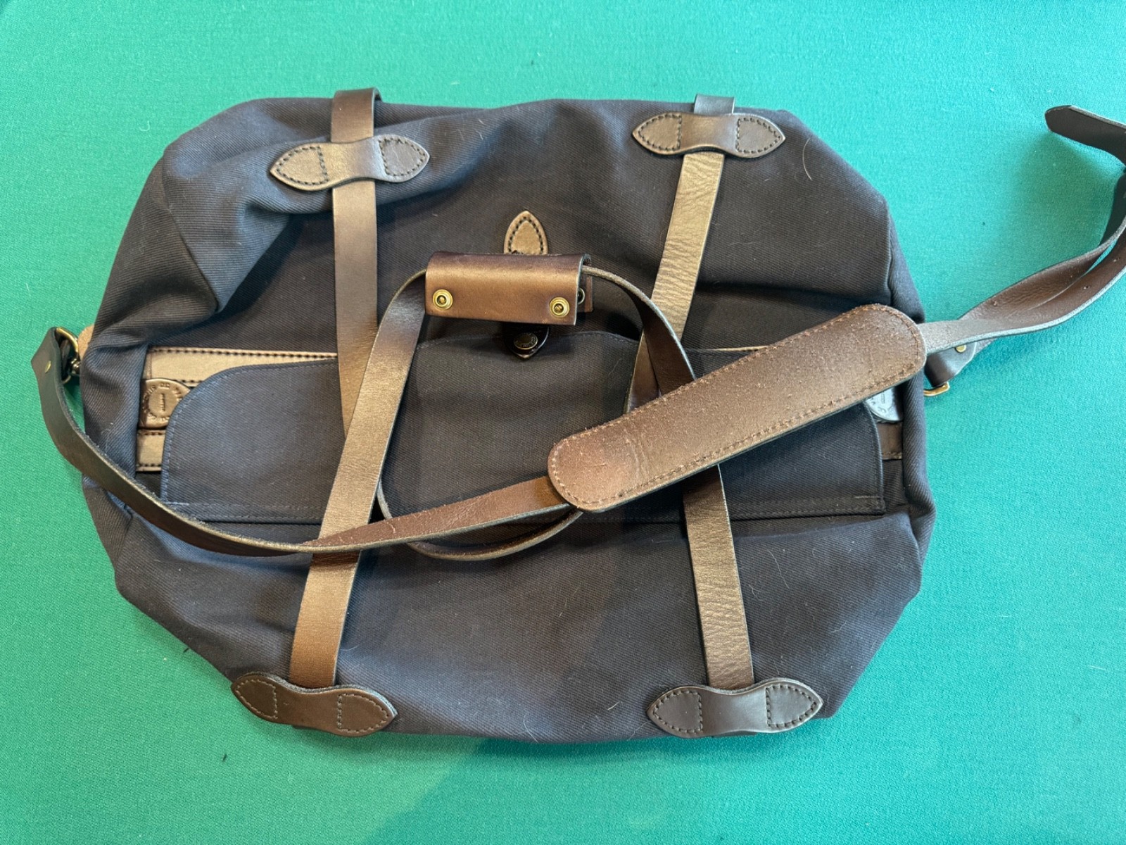 Filson Rugged Twill Small Navy Duffle Bag 11070220 MADE IN USA NWOT