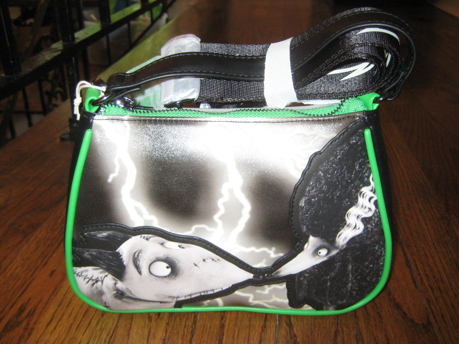 Loungefly Disney Frankenweenie Sparky & Persephone Glow Crossbody Bag Wallet set