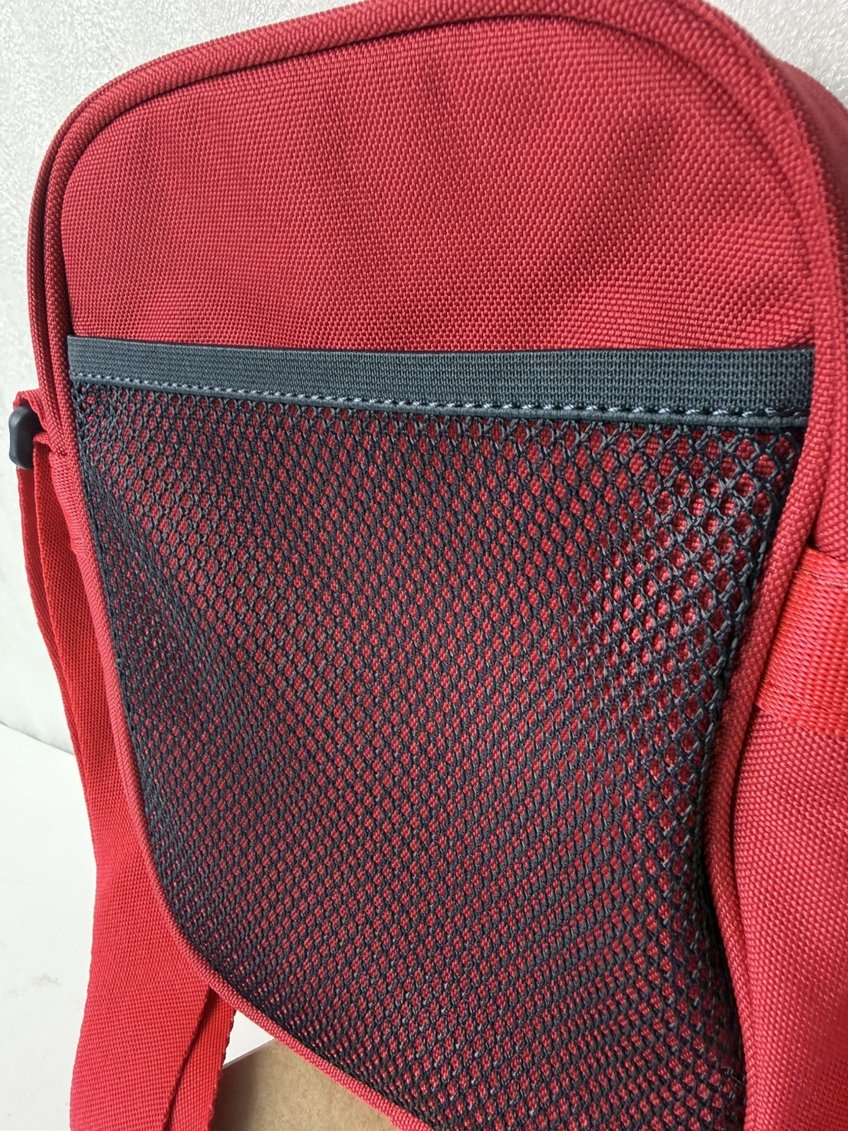SuperDry Sportsyle Side Bag Red Crossbody Small Messenger Shoulder Strap Zip 9″
