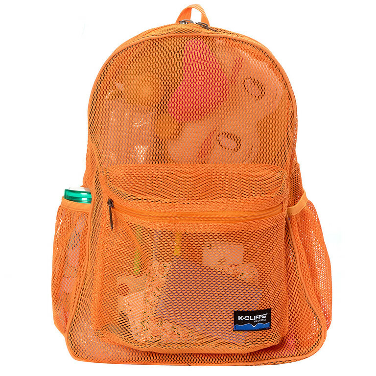 17.5″ 100% Mesh Backpack, Net Gym Bag, Daypack
