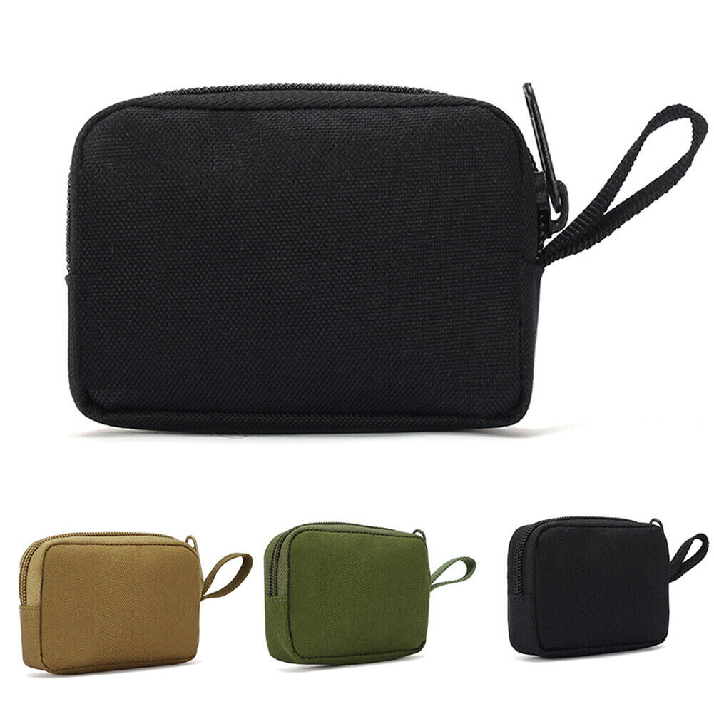 Tactical Wallet Card Bag Small Pocket Key Pouch Money Bag Men Portable EDC Pouch