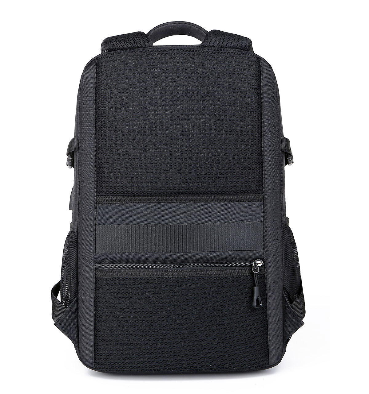 Men Laptop Backpack School Travel Computer Bookbag with USB Charging Port Black