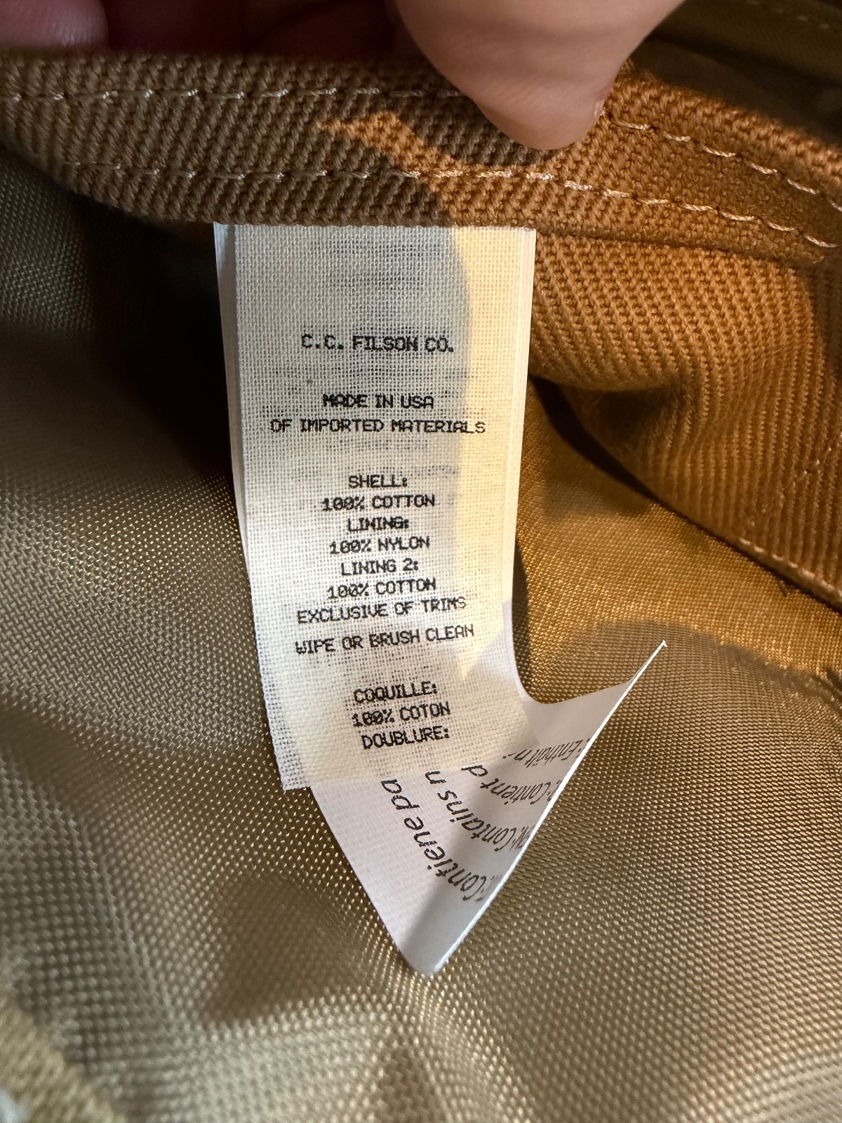 FILSON RUGGED NWT TWILL TRAVEL DOPP KIT # 11070218 Tan MADE IN USA Non Logo