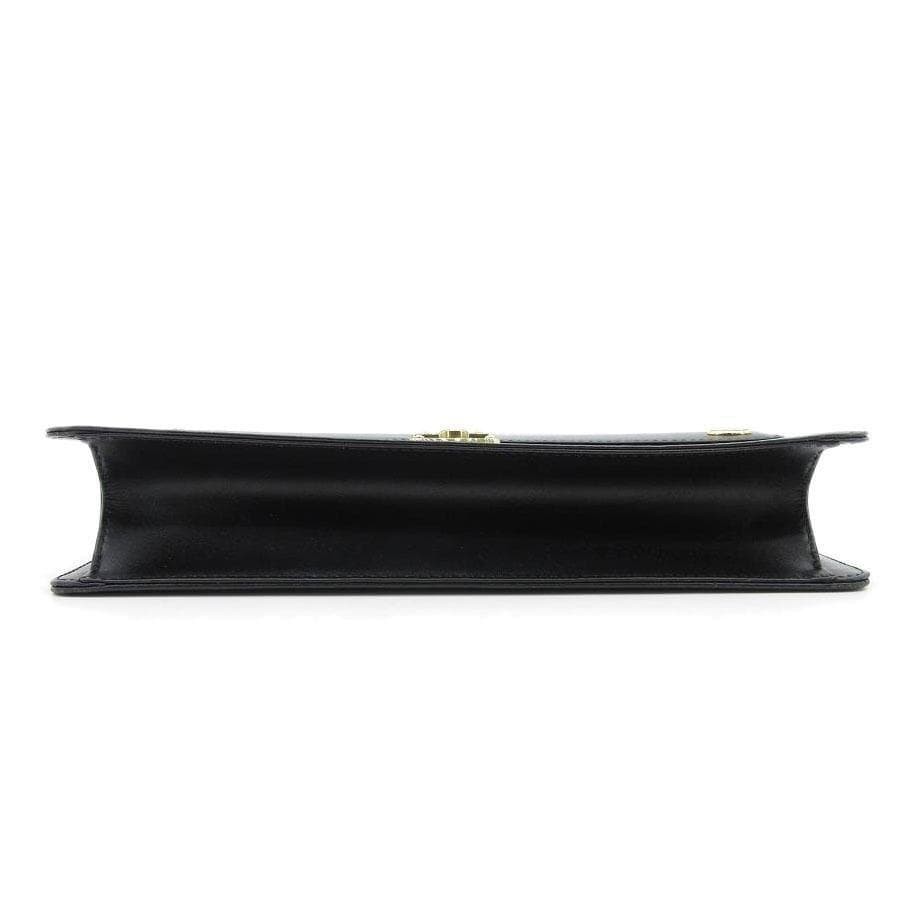 Dunhill Leather Second Bag Clutch 30-26052705 Black 17.5x27x5cm Strap 38cm