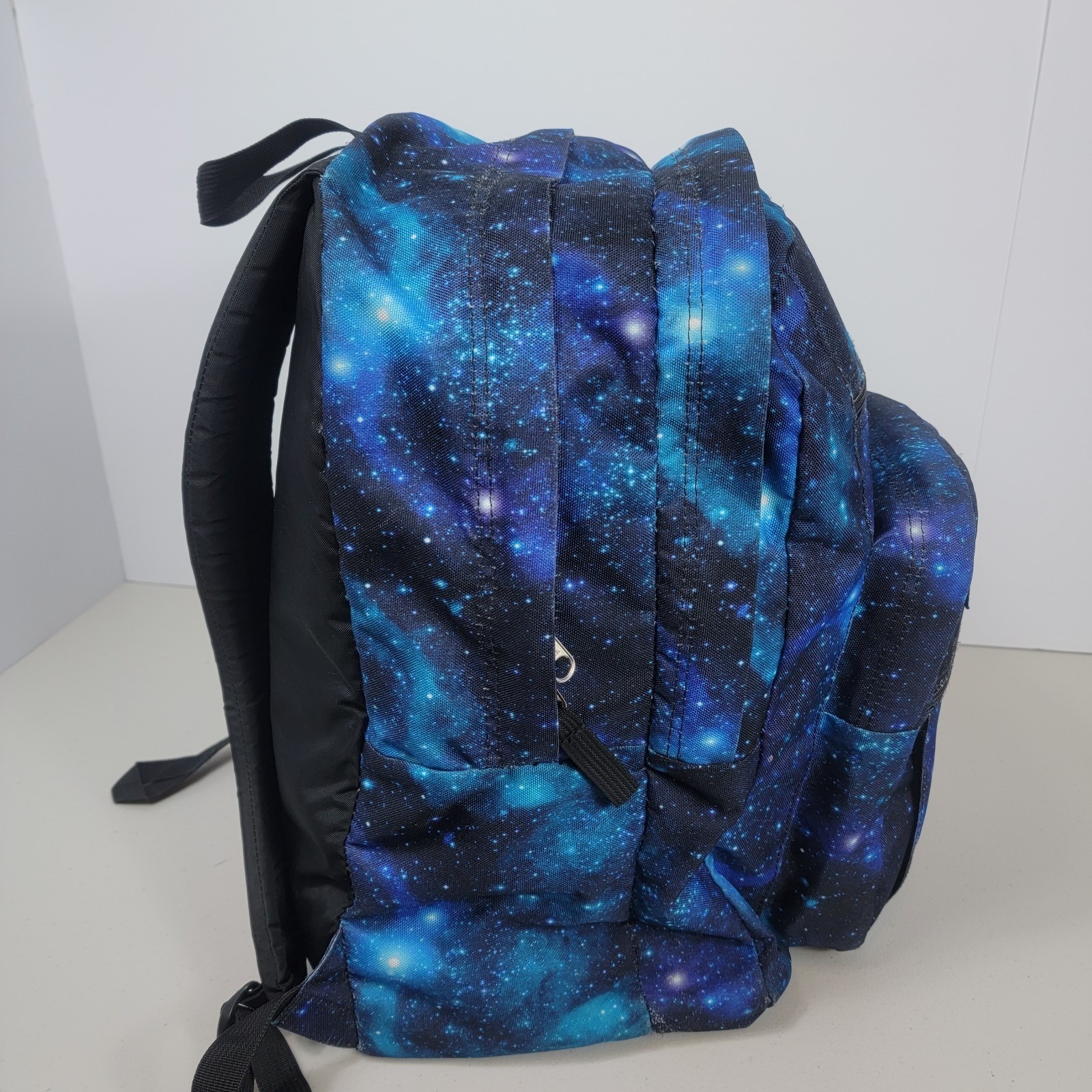 JanSport Big Student Backpack Cosmic Galaxy Space Print Blue Unisex Large Laptop