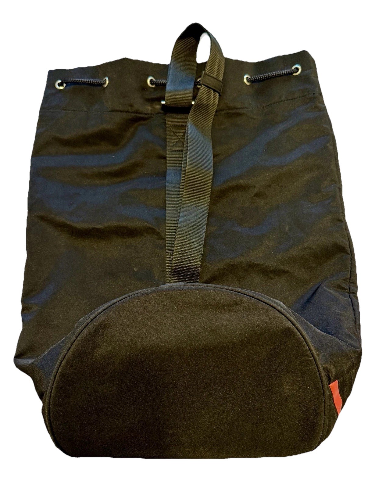 Prada Luna Rossa Extreme Black Drawstring Closure Duffel Sling Bag Shoulder