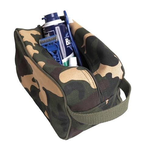 Heavyweight Canvas Travel Dopp Kit Toiletry Organizer Shave Shower