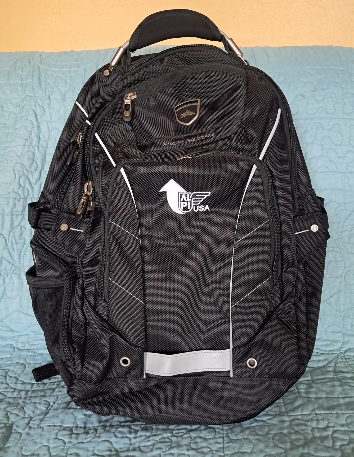 High Sierra Elite Fly-By 17″ Black Computer Backpack New