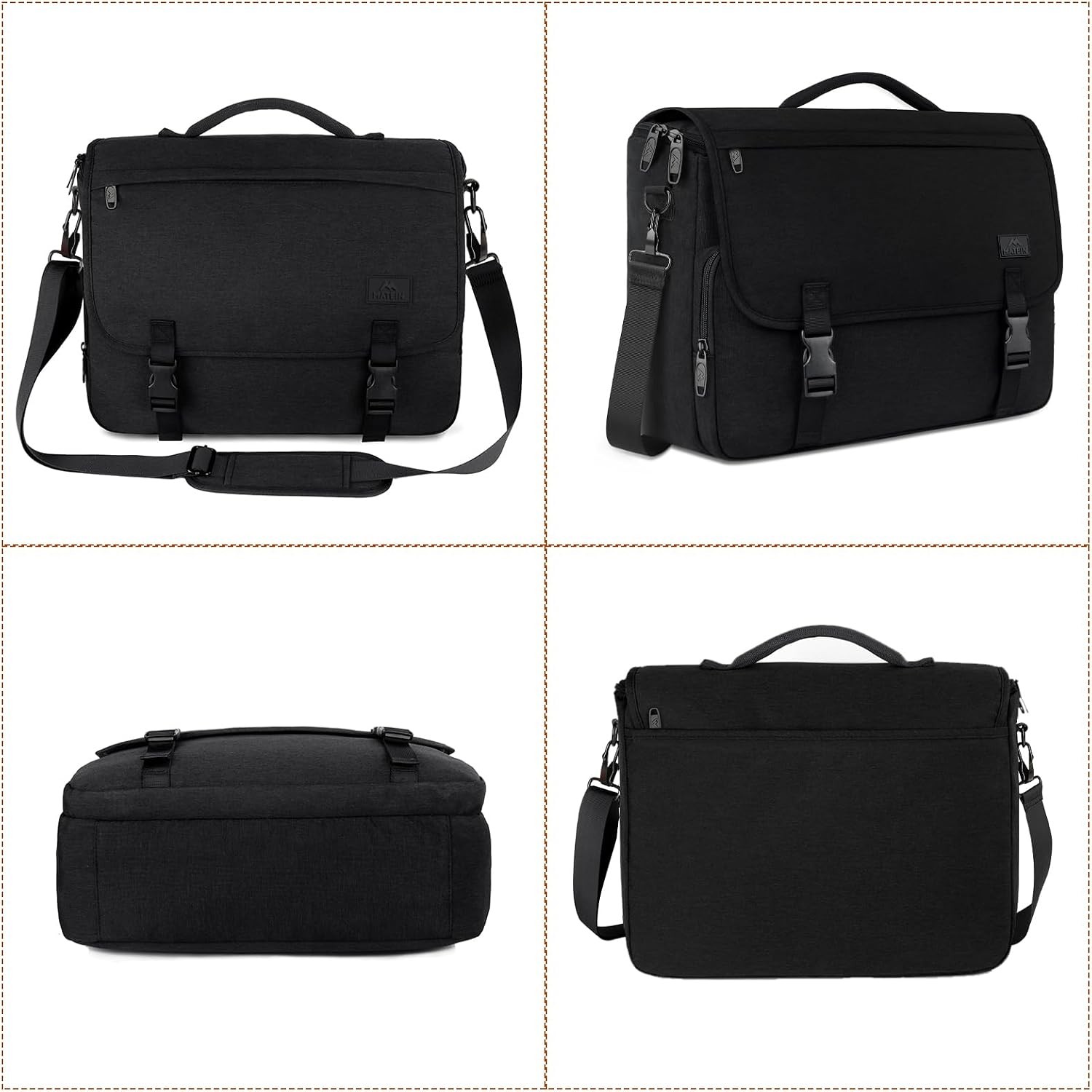 Messenger Bag for Men, Briefcases Lightweight Men’S Laptop Bag 15.6 Inch