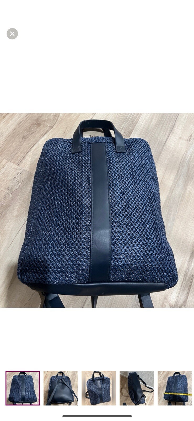 Peter Millar Womenswear Leather LaptopGolf Backpack