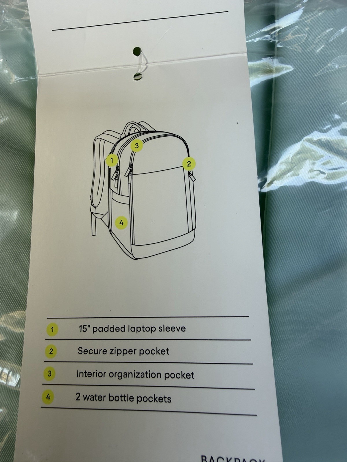 All In Motion Bags | Open Box -All In Motion – 17.5″ Lifestyle Backpack-Aqua-NEW