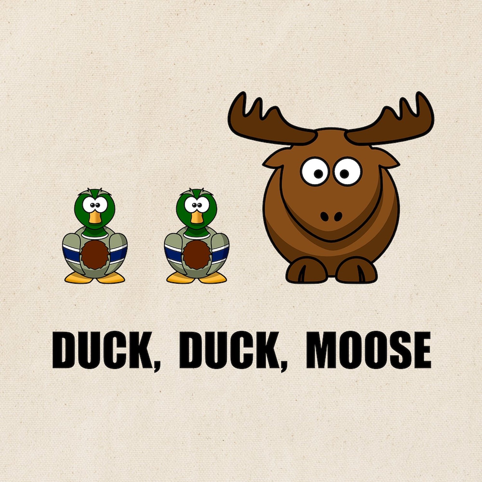 CafePress Duck Duck Moose Tote Bag (628075379)