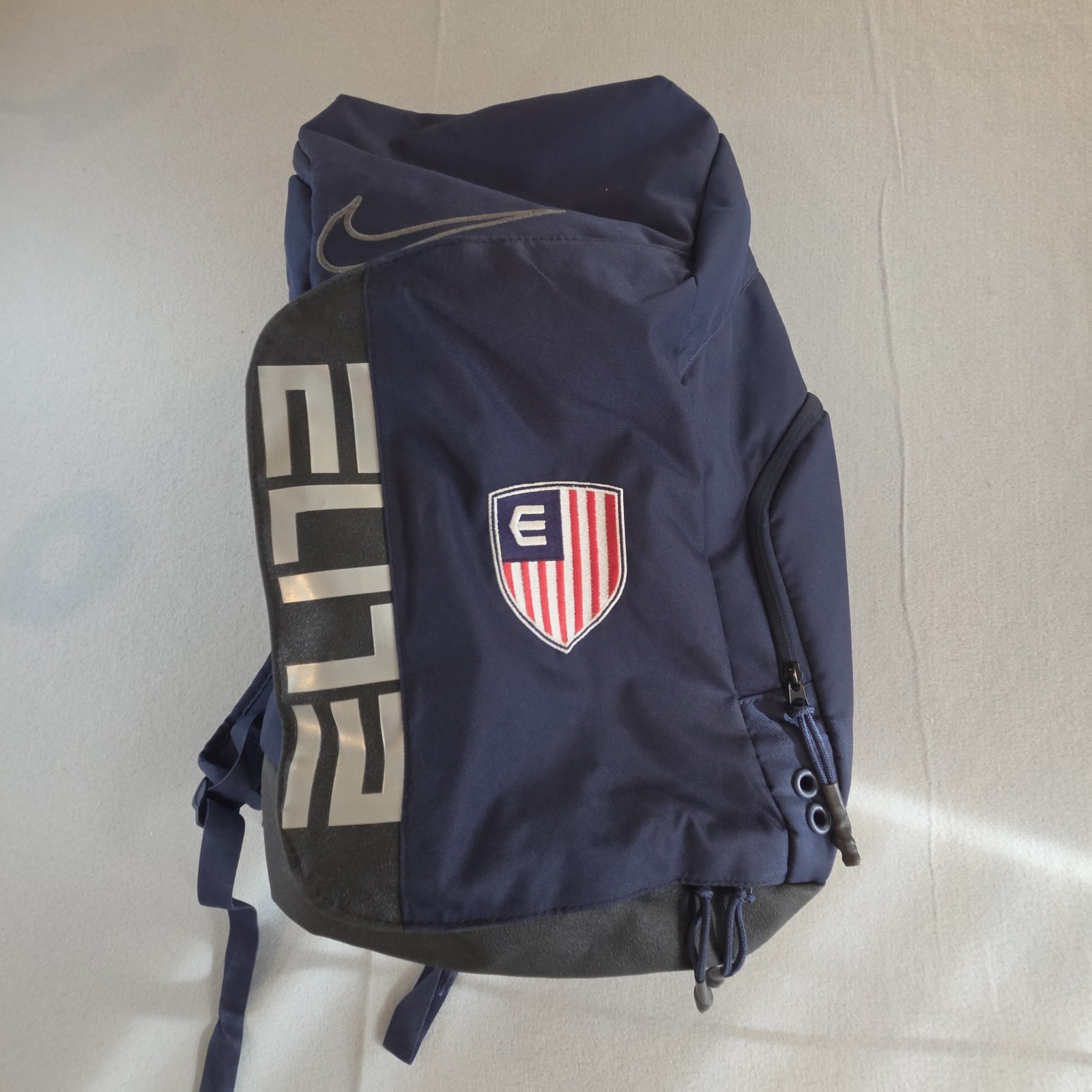 Nike Elite Pro Backpack Navy Blue Basketball Volleyball Soccer Sports 32L