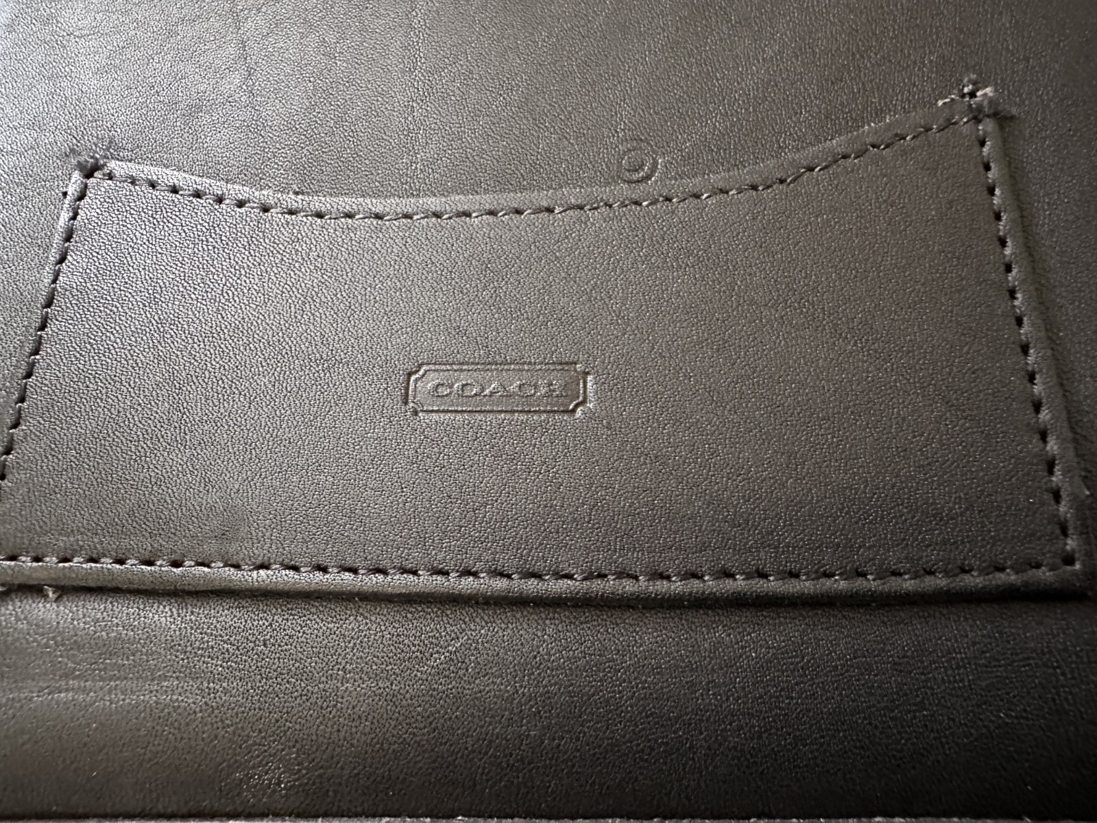 Coach L9N-5180 Metropolitan Black Leather Briefcase & Matching Document Sleeve