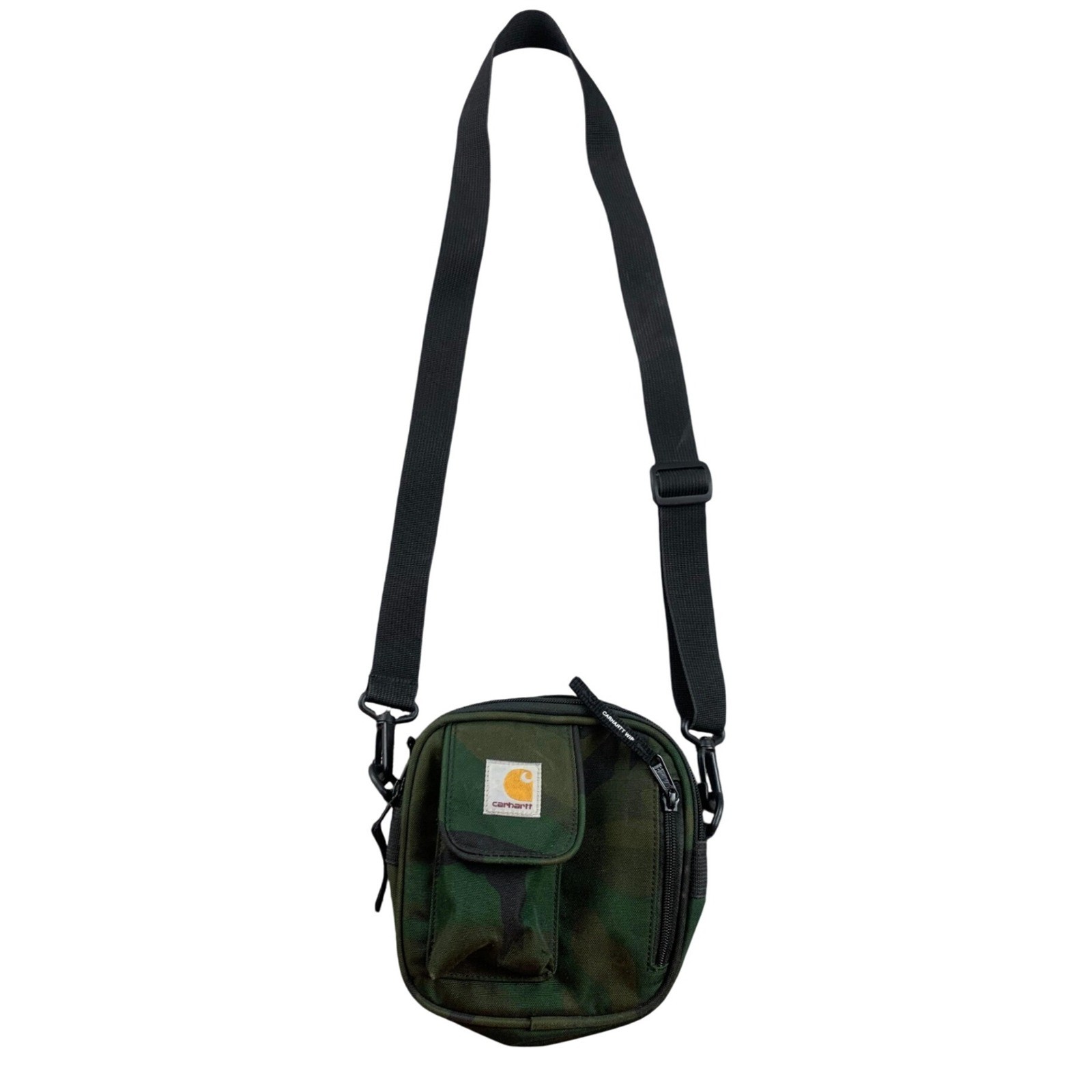 Carhartt WIP Crossbody Bag Men Small Essentials Camouflage Green Shoulder Pouch