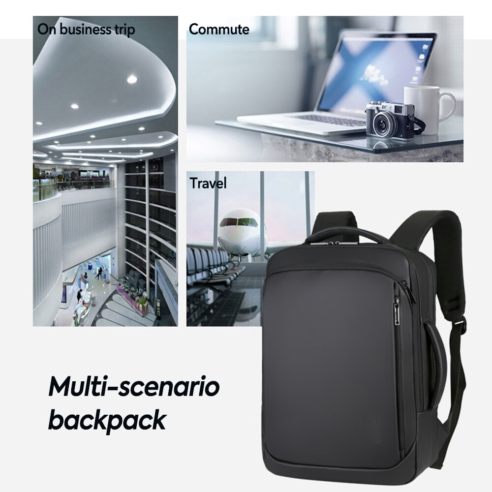 Travel Backpack Men Business School USB Bag 15.6 Inch Laptop Backpack Anti Theft