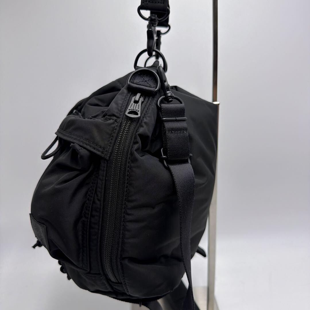 PORTER Shoulder bag SENSES High density nylon Black Authentic From Japan