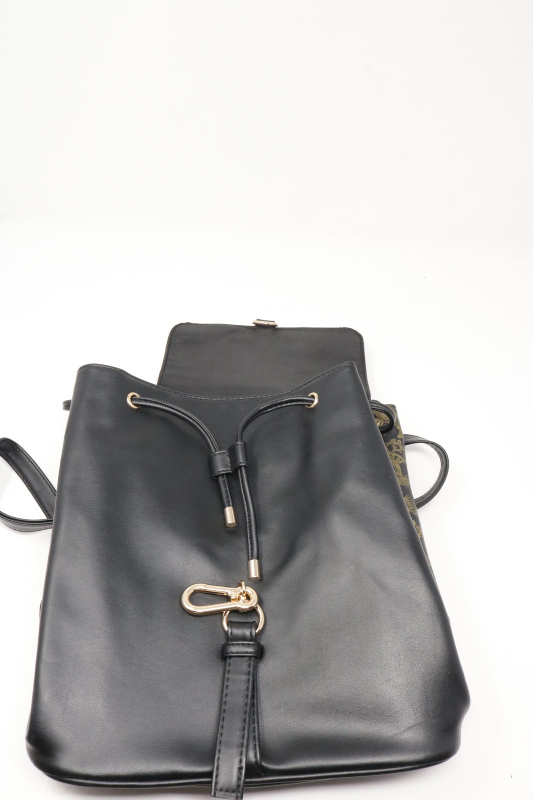 Versace Parfums Backpack Bag Faux Leather Barocco Large Graphic Print