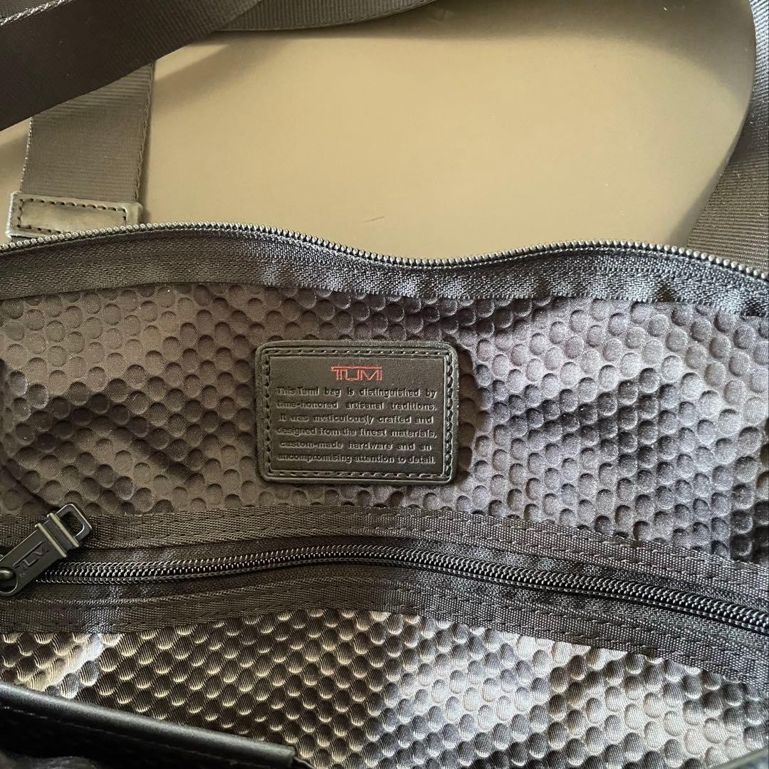 Tumi Alpha Bravo Crossbody Bag Black with Charm, 3 Inner & 4 Outer Pockets