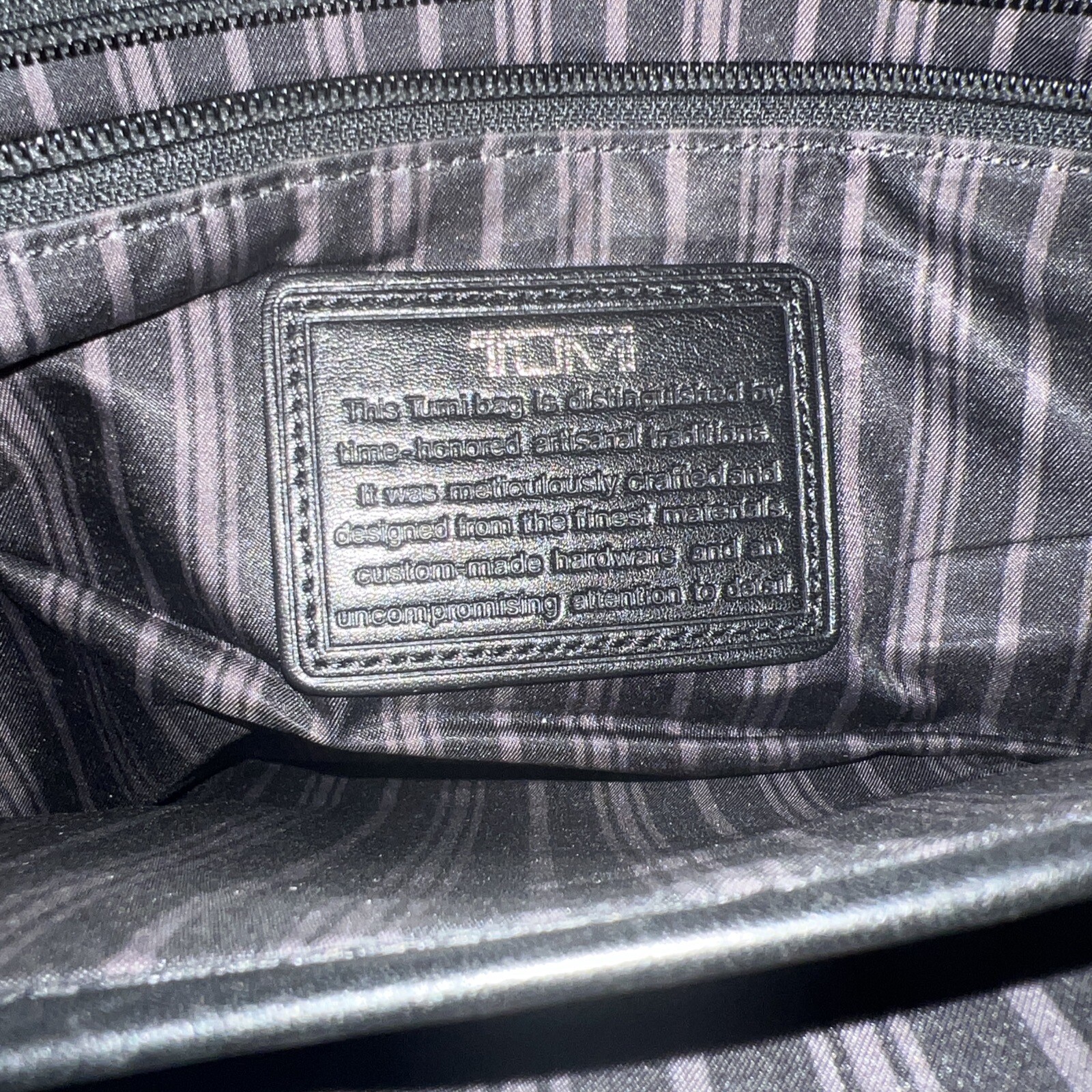 Tumi Beacon Hill Lawyers Briefcase Leather Laptop Bag Black 68560D