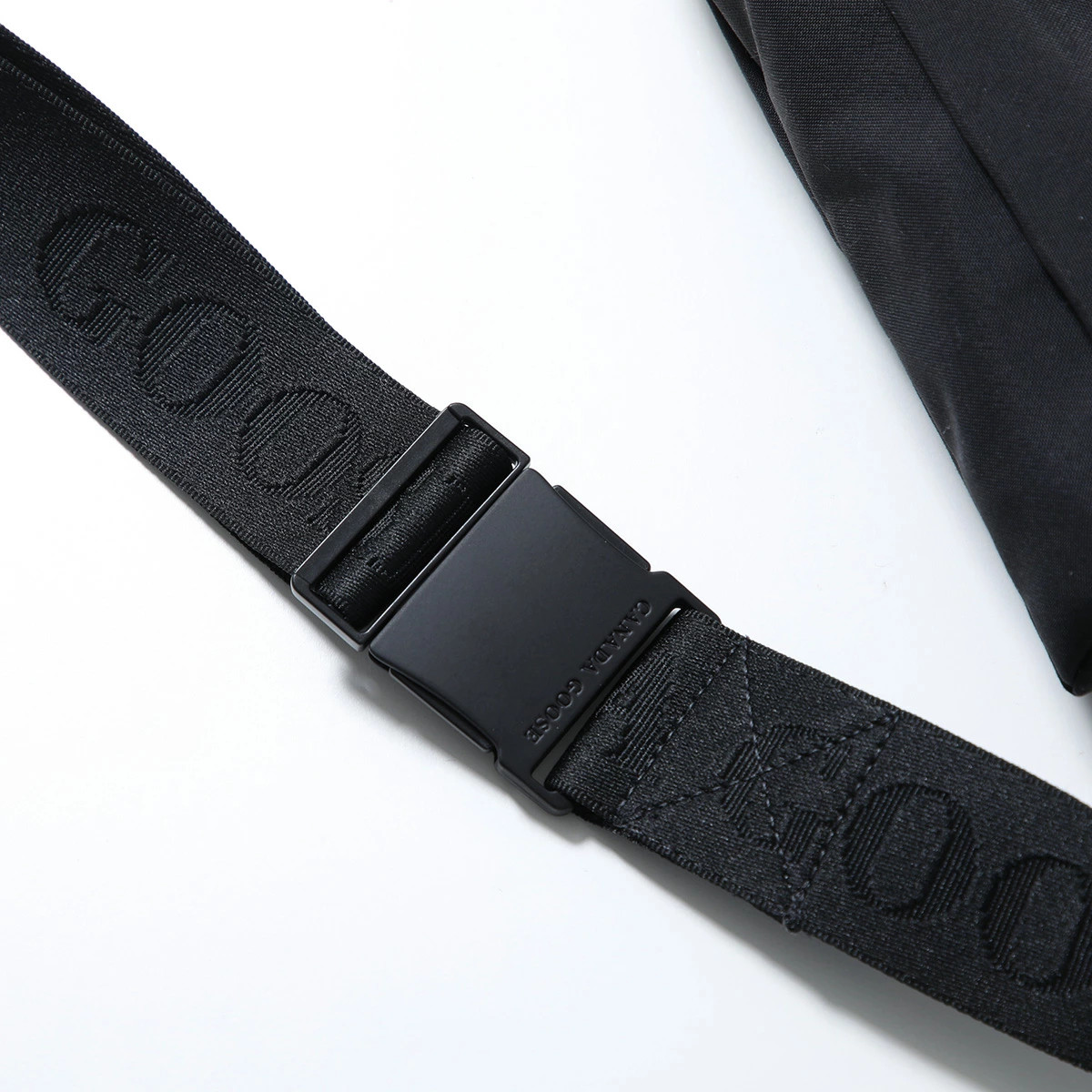 CANADA GOOSE Mini Waistpack Men’s Nylon Belt Bag with Logo Patch 9061Black-Noir